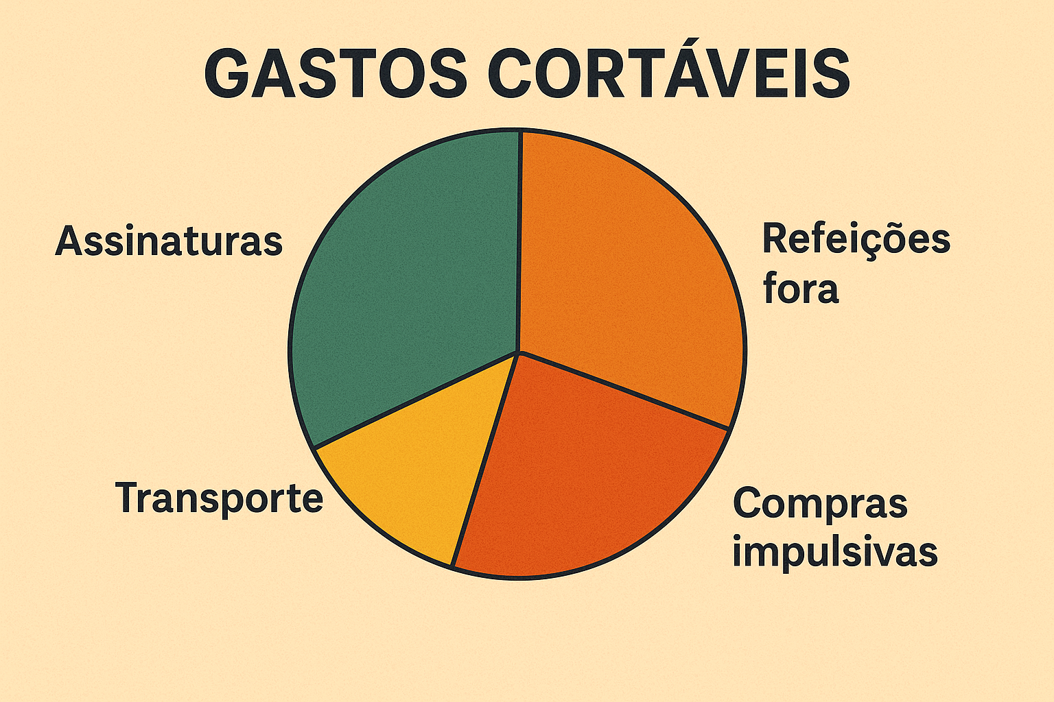Grafico De gastos cortáveis