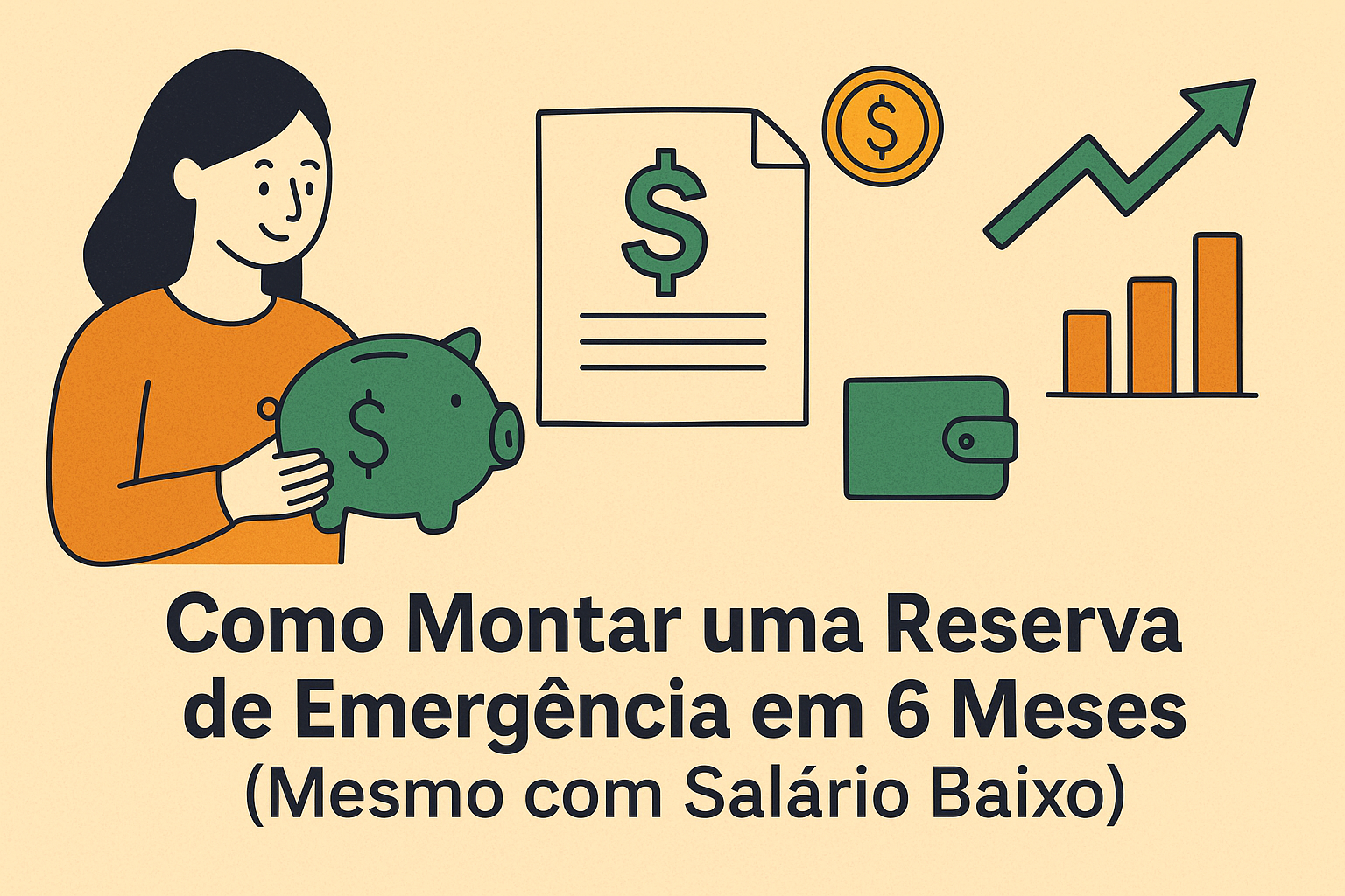 Como Montar uma Reserva de Emergência em 6 Meses (Mesmo com Salário Baixo)